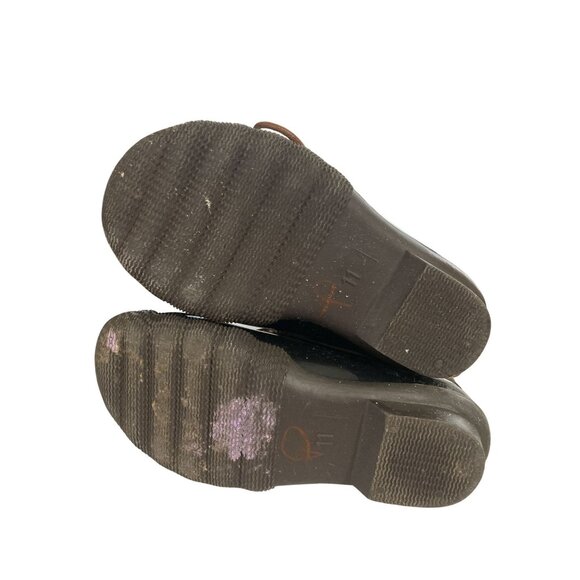 I love YoKids Gavin-70K Kids Size 11 Brown Black Rubber Duck Boots shoes - Picture 6 of 7